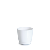 Coubi Round Flowerpot White 0.5 L