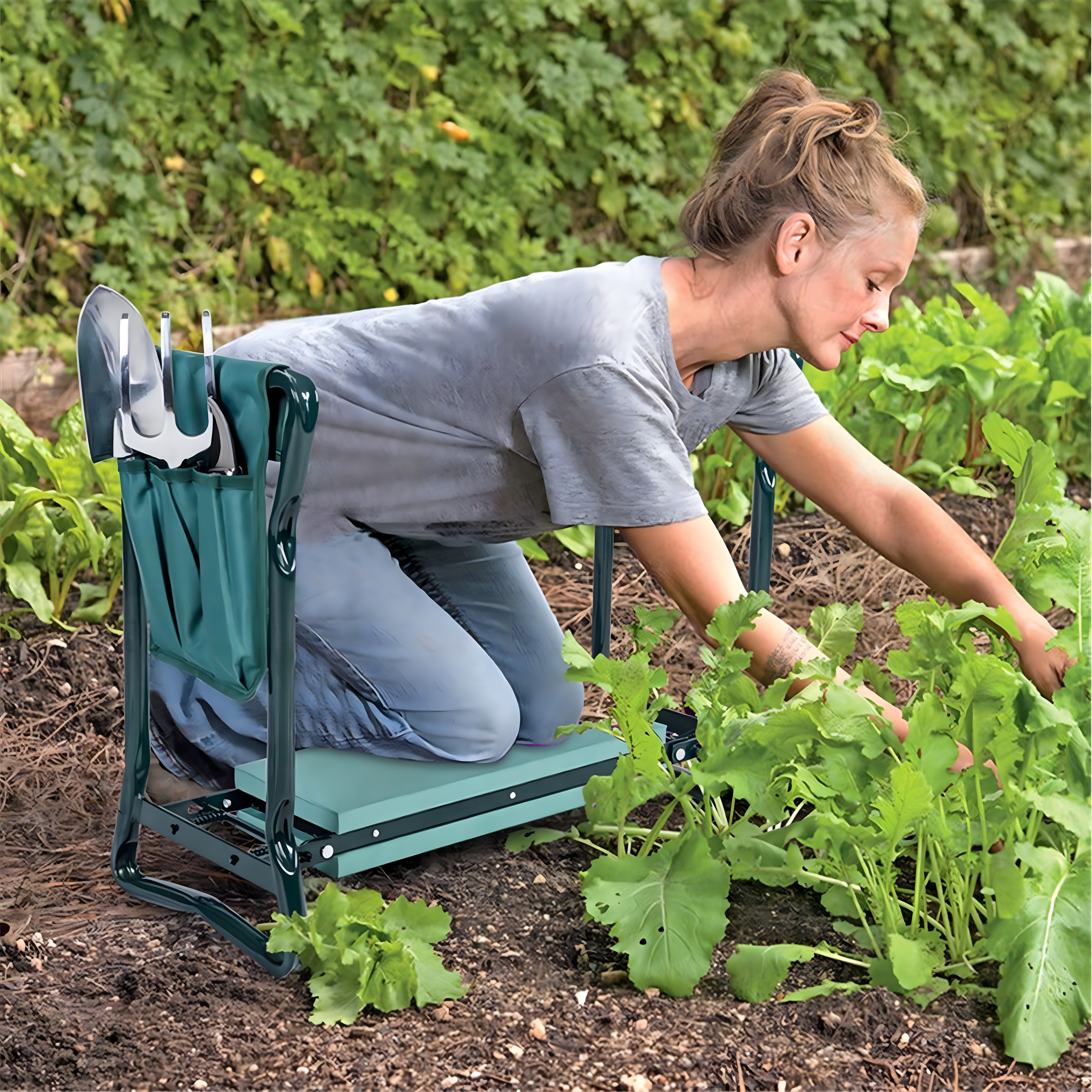 Klęcznik ogrodowy / taboret składany 3 w 1 z przybornikami klecznik_5905753739410_15