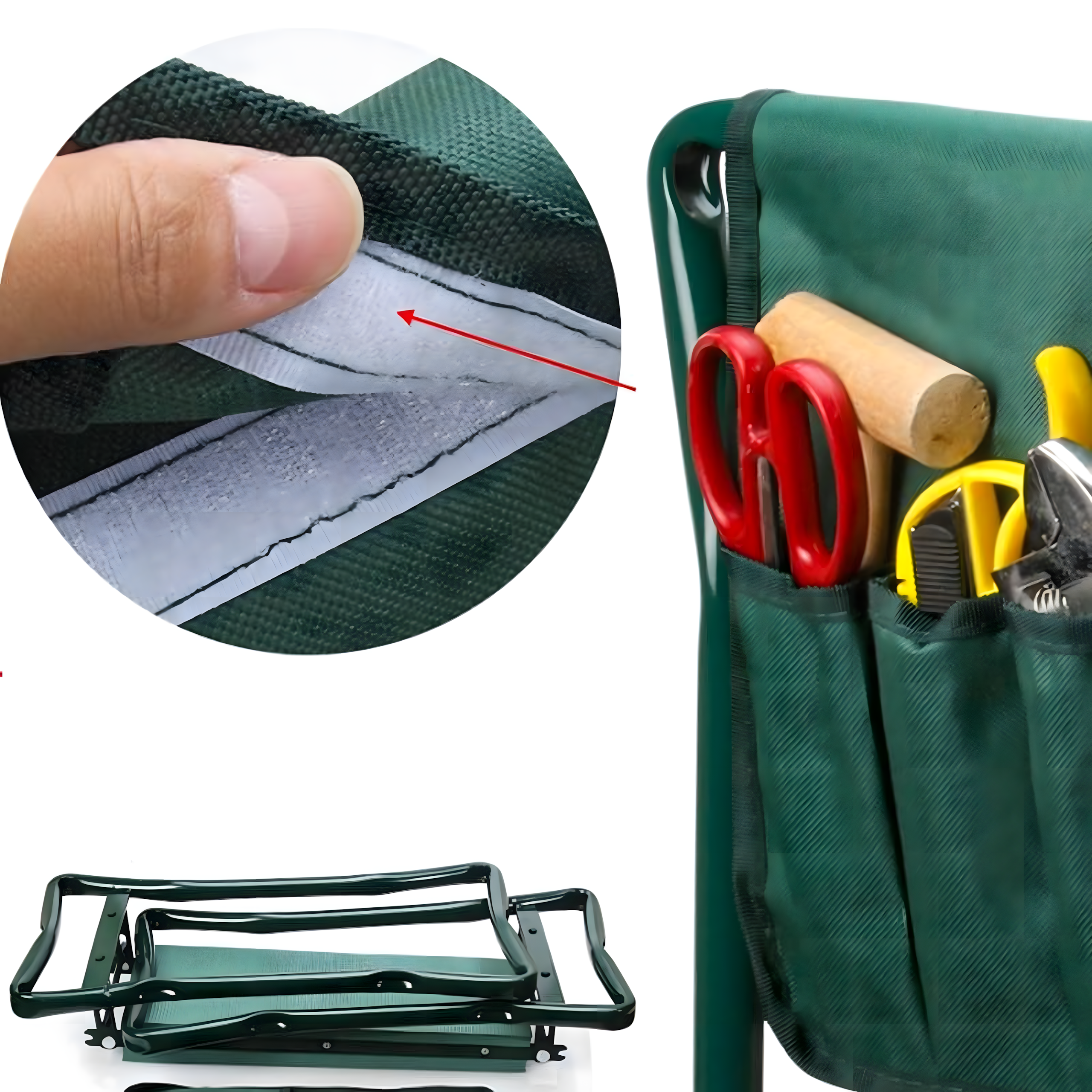 Klęcznik ogrodowy / taboret składany 3 w 1 z przybornikami klecznik_5905753739410_9