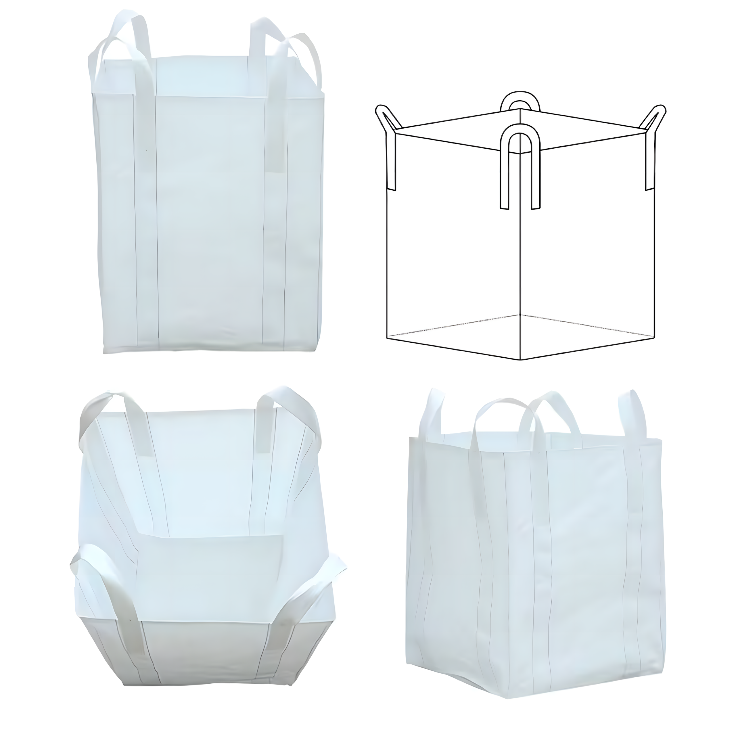 Worek Big Bag do 1 t 1000 kg na zboże, piasek, gruz Oslona_Balkonowa_1_5x5m_UV_95_5905753738918_4