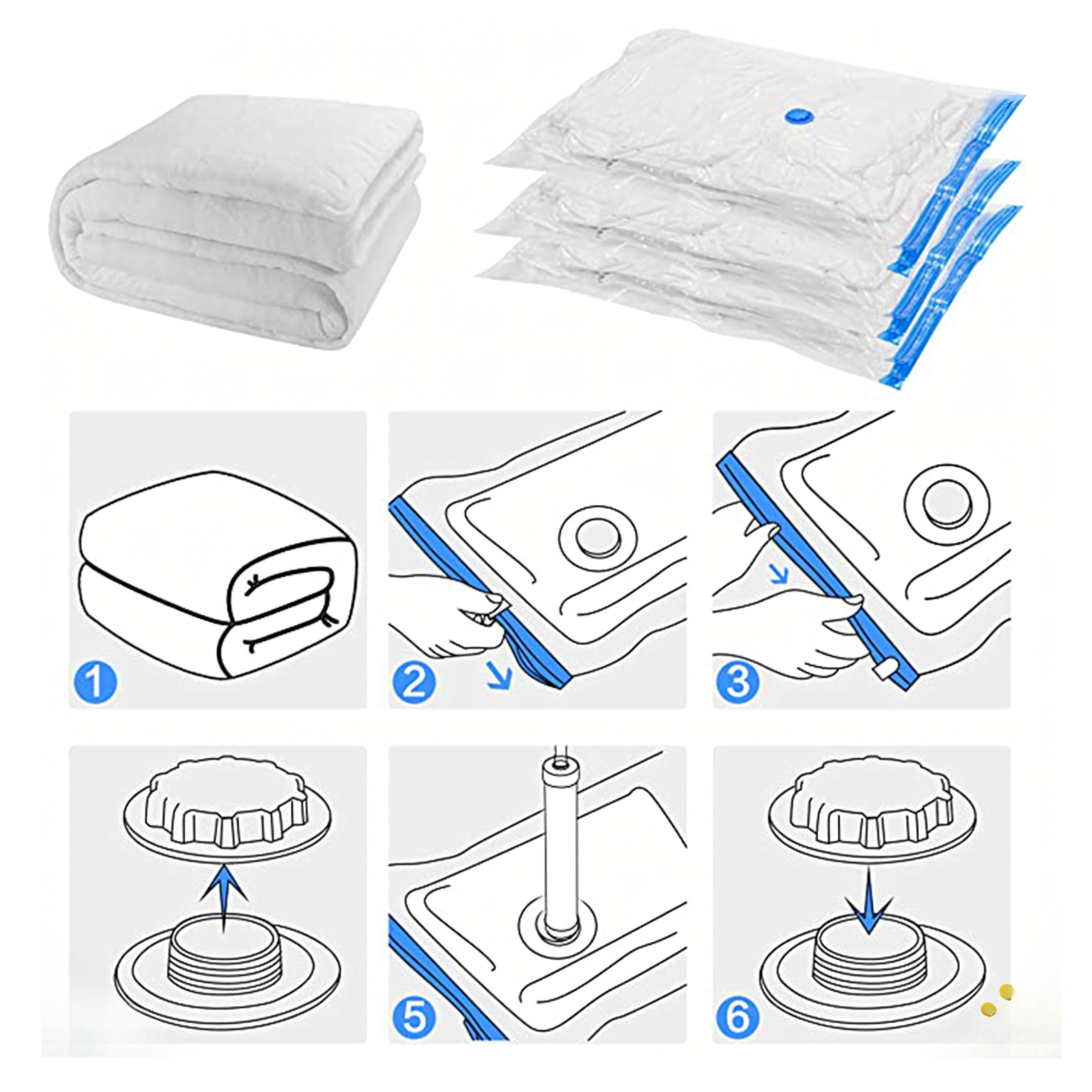 Worek próżniowy 50x70 cm na ubrania, pościel, do pakowania worek_prozniowy_5905753736594_7