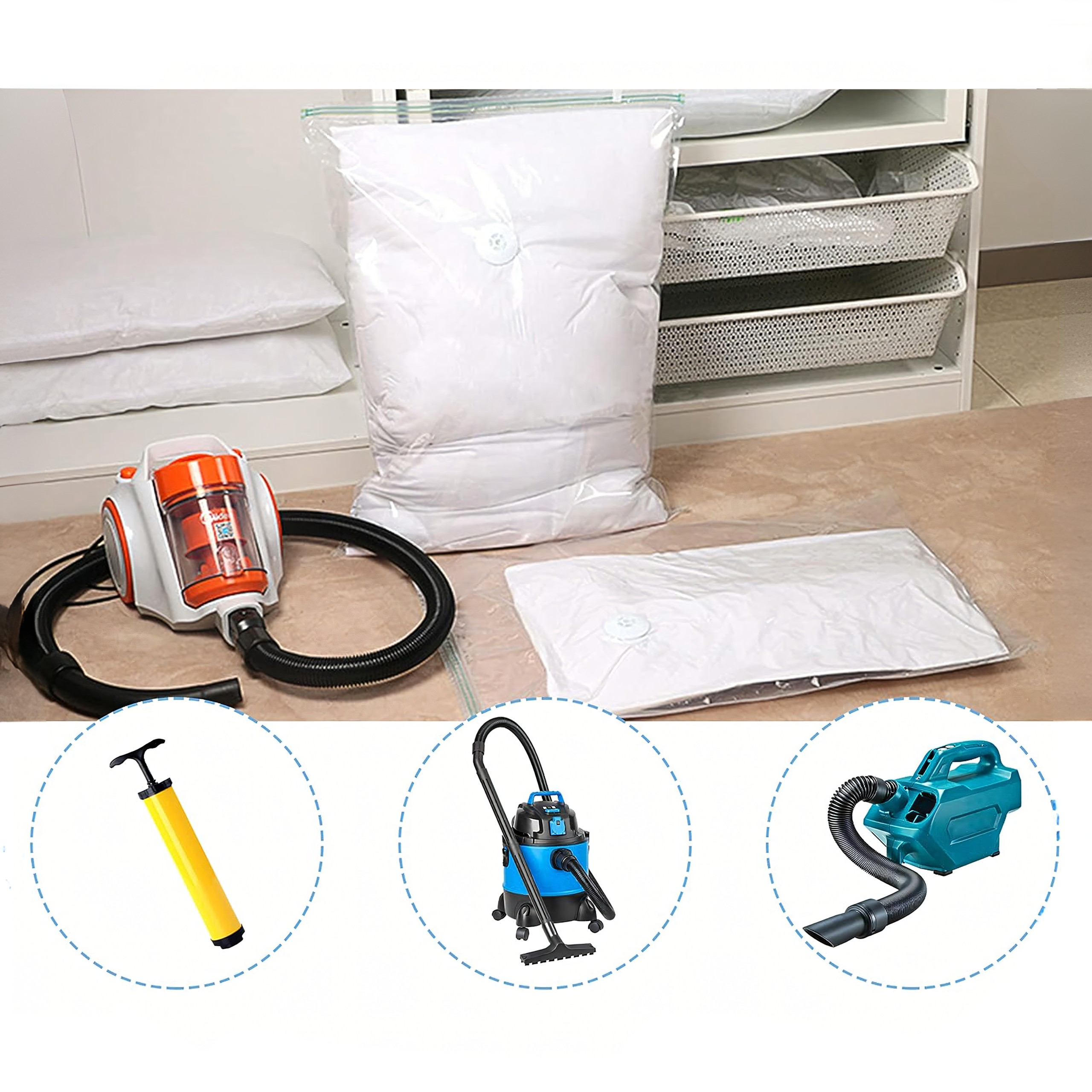 Worek próżniowy 50x70 cm na ubrania, pościel, do pakowania worek_prozniowy_5905753736594_9