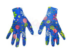 Garden work gloves for women, size 8 flowers