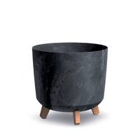 Gracia Tubus Concrete Effect flower pot - anthracite