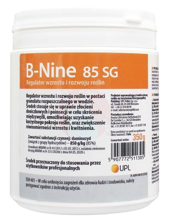 B-Nine 85 SG 350 G 350 G | Assortment \ PLANT PROTECTION \ PROFESSIONAL ...