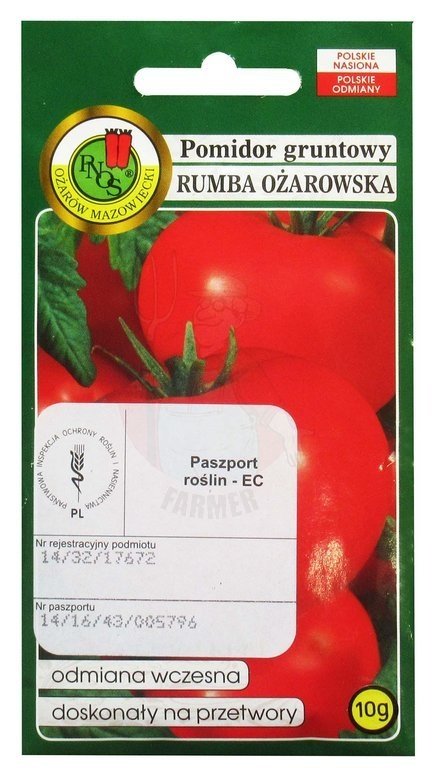 Pomidor gruntowy Rumba Ożarowska 10 g | Assortment \ SEEDS \ VEGETABLES