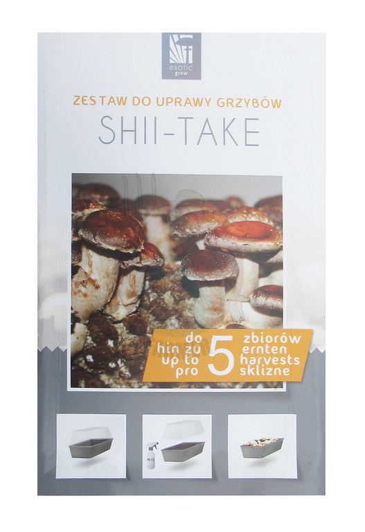 Shiitake mushroom mycelium set for growing 3 L Assortment \ GROUND