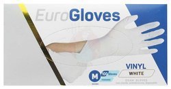 Euro Gloves M white vinyl gloves