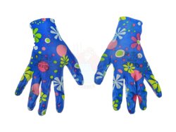 Garden work gloves for women, size 8 flowers