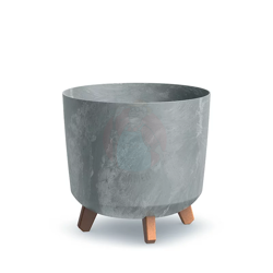 Gracia Tubus Concrete Effect flower pot - concrete