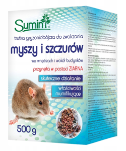 Grain poison for mice and rats 500 g (4 x 125 g)