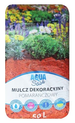 MULCZ DEKORACYJNY AQUA SAVE 50L POMARAŃCZOWY