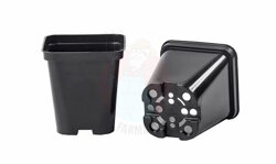 Production pot 0.5 L square-round