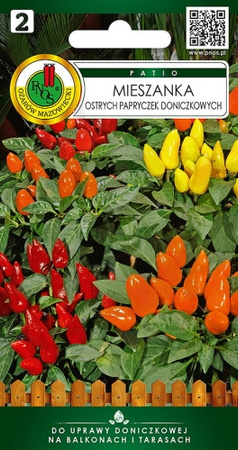 Mieszanka ostrych papryk doniczkowych 0,6 g PNOS