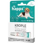 Happs Spot-on krople przeciwko pchłom i kleszczom dla średnich psów herbal