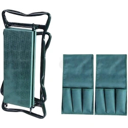 Klęcznik ogrodowy / taboret składany 3 w 1 z przybornikami