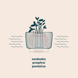 Doniczka ozdobna OXY 1,5 L