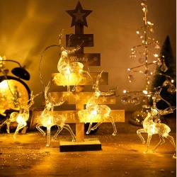 Lampki świąteczne / Girlanda LED Renifery 1,5 m