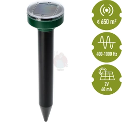 Solarny odstraszacz kretów - okrągły (730710)