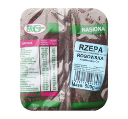 Rzepa pastewna Rogowska 500 g kwalifikat C1