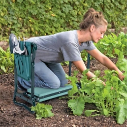 Klęcznik ogrodowy / taboret składany 3 w 1 z przybornikami