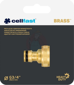 PRZYŁĄCZE Z GWINTEM WEWNĘTRZNYM BRASS 3/4"