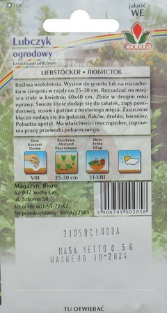 LUBCZYK OGRODOWY 0,5g