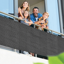 Osłona Balkonowa 1,5 x 5 m ciemno szara