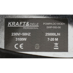 Pompa zatapialna do wody z rozdrabniaczem 3100 W KD763