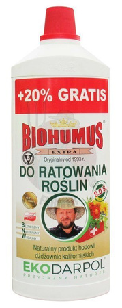 Biohumus Extra do Ratowania Roślin 1 L + 20% Gratis