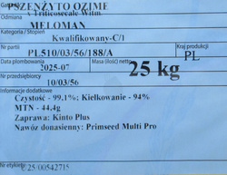 Pszenżyto ozime Meloman nasiona kwalifikat C1