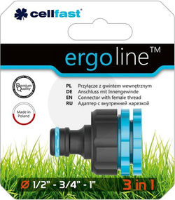 PRZYŁĄCZE Z GWINTEM WEWNĘTRZNYM ERGO uniwersalne 1/2" - 3/4" - 1"