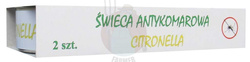 Świeca antykomarowa citronella 2 szt