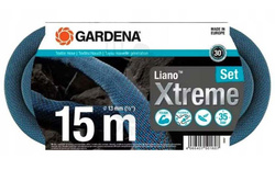 Wąż tekstylny Liano Xtreme 13 mm (1/2") 15 m – zestaw Gardena