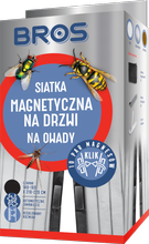 Siatka magnetyczna na drzwi 140-160 x 210-220 cm czarna