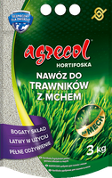 Hortifoska nawóz do trawników z mchem 3 kg Agrecol