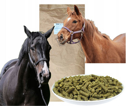 Susz paszowy z lucerny granulowany 25 kg pasza uzupełniająca dla zwierząt