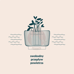 Doniczka ozdobna OXY 1,5 L