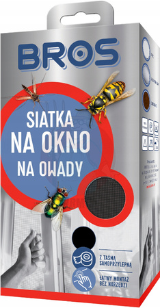 Siatka na okno 150x180 cm czarna