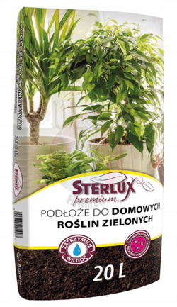 Podłoże do domowych roślin zielonych Sterlux Premium 20 L Ziemia HOLLAS