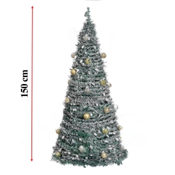 Choinka świąteczna udekorowana składana 120 cm