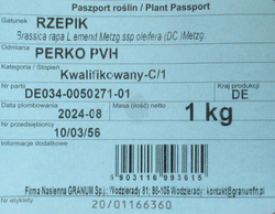 Rzepik Perko kwalifikat C1 1 kg