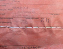 Proso Siewne Gierczyckie kwalifikat C2 nasiona