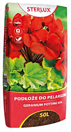 Podłoże do pelargonii Sterlux 50L Ziemia Hollas