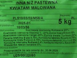Trawa kwiatami malowana 5 kg