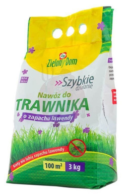 Nawóz do trawnika o zapachu lawendy 3 kg Zielony Dom