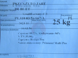 Pszenżyto Jare Dublet kwalifikat C1