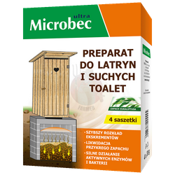 Microbec preparat do latryn i suchych toalet 4x30 g