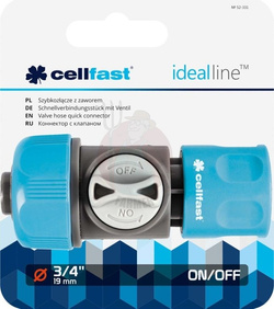 SZYBKOZŁĄCZE Z ZAWOREM 3/4" IDEAL