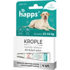 Happs Spot-on krople przeciwko pchłom i kleszczom dla dużych psów herbal